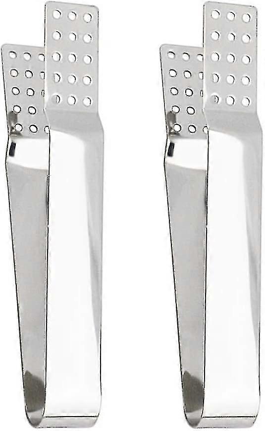 2 Stainless Steel Tea Tongs