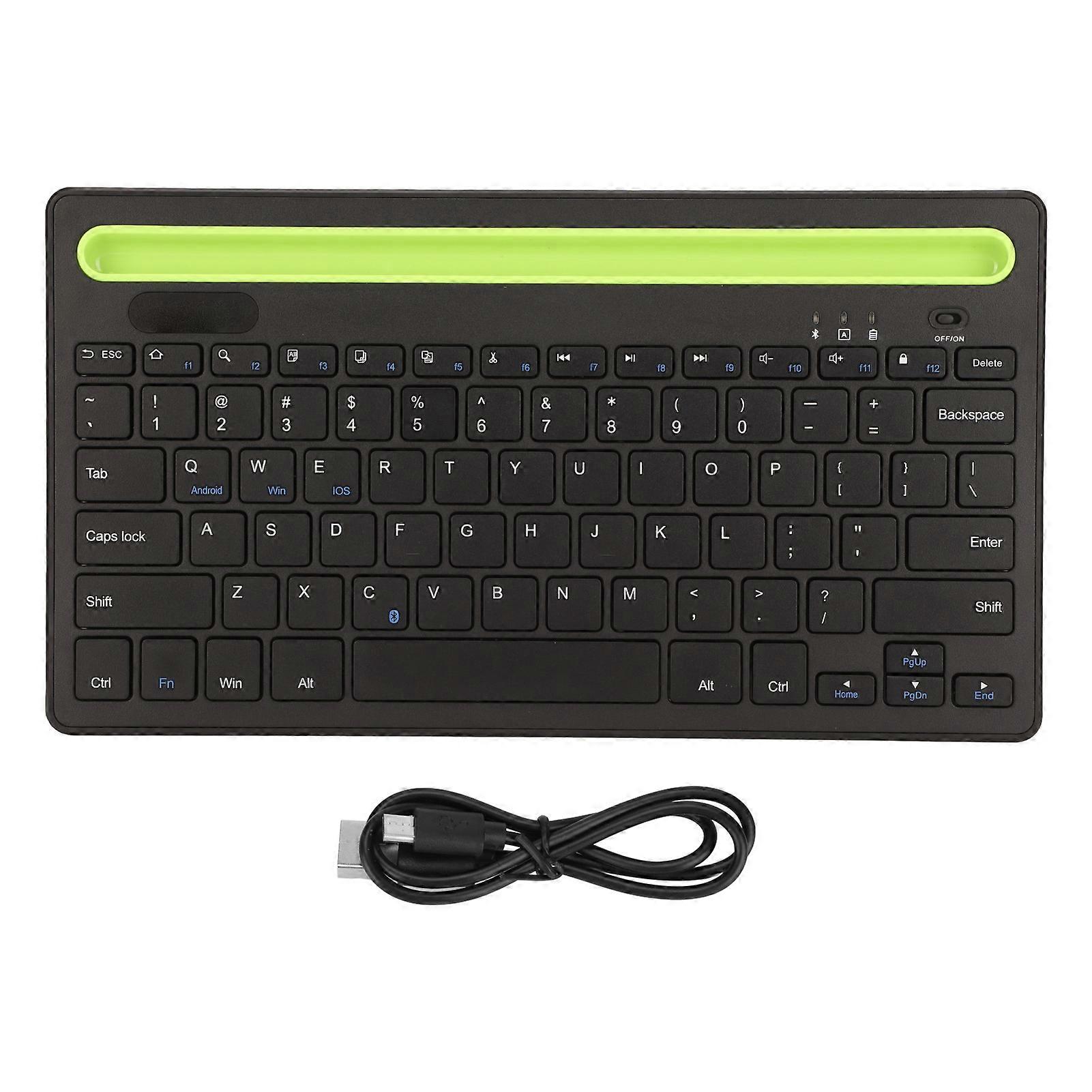 Card Slot Wireless Keyboard 78 Keys Dual Channel Sensitive Light Portable Bluetooth Keyboard for Home Office Travelling
