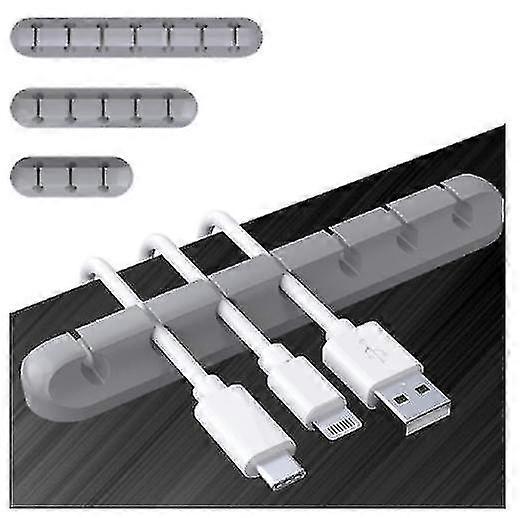 3pcs / set Usb Cable Holder Cable Clips Desktop Data Cable Organizer Cable Management Usb Cable Holder Clips