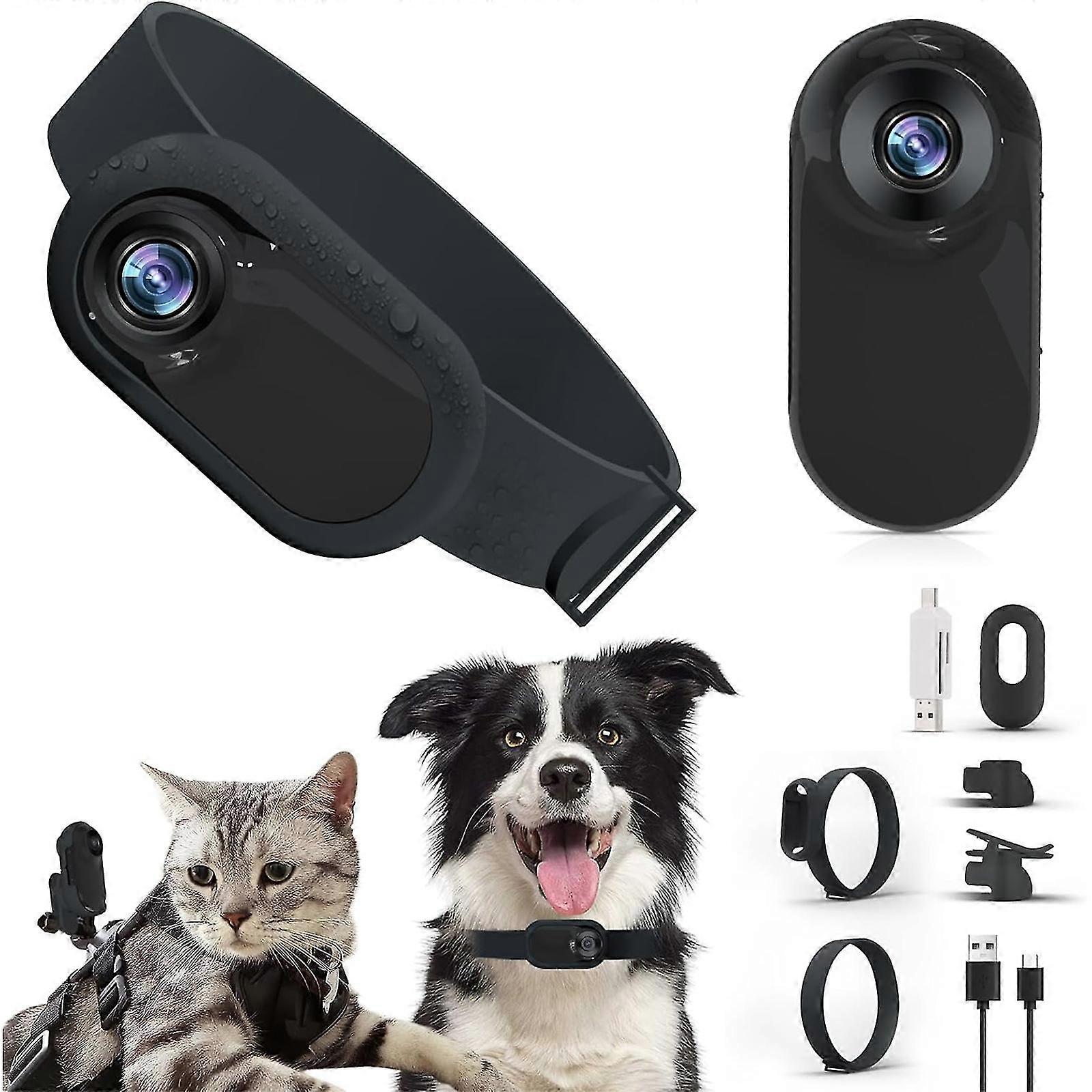 Gulerul Cat Camera, Hd 1080p Wireless Dog Collar Camera, Sport Action Camera Cat Collar Camera, Video Records Camera Pentru Pisici Câini Cadou