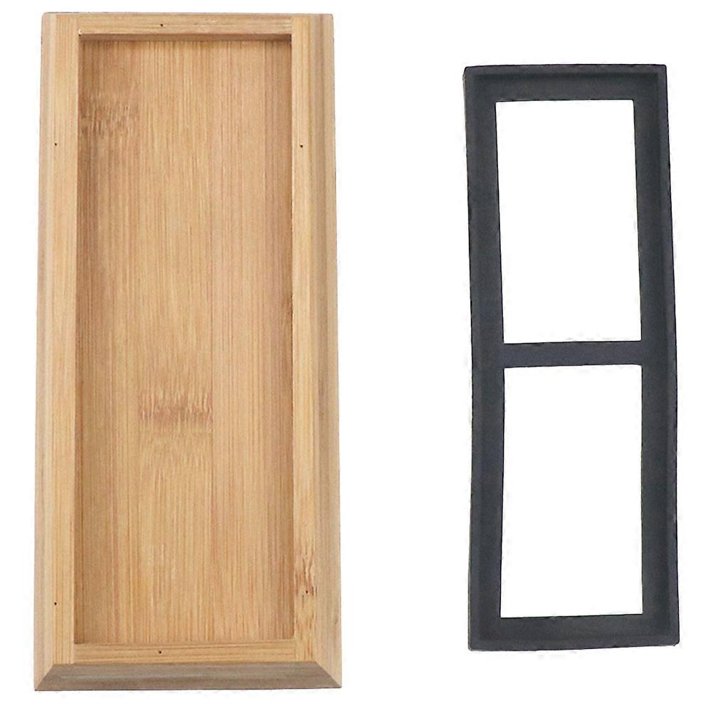 1 Set Sharpening Stone Holder Bamboo Whetstone Base Sharpening Stone Accessory