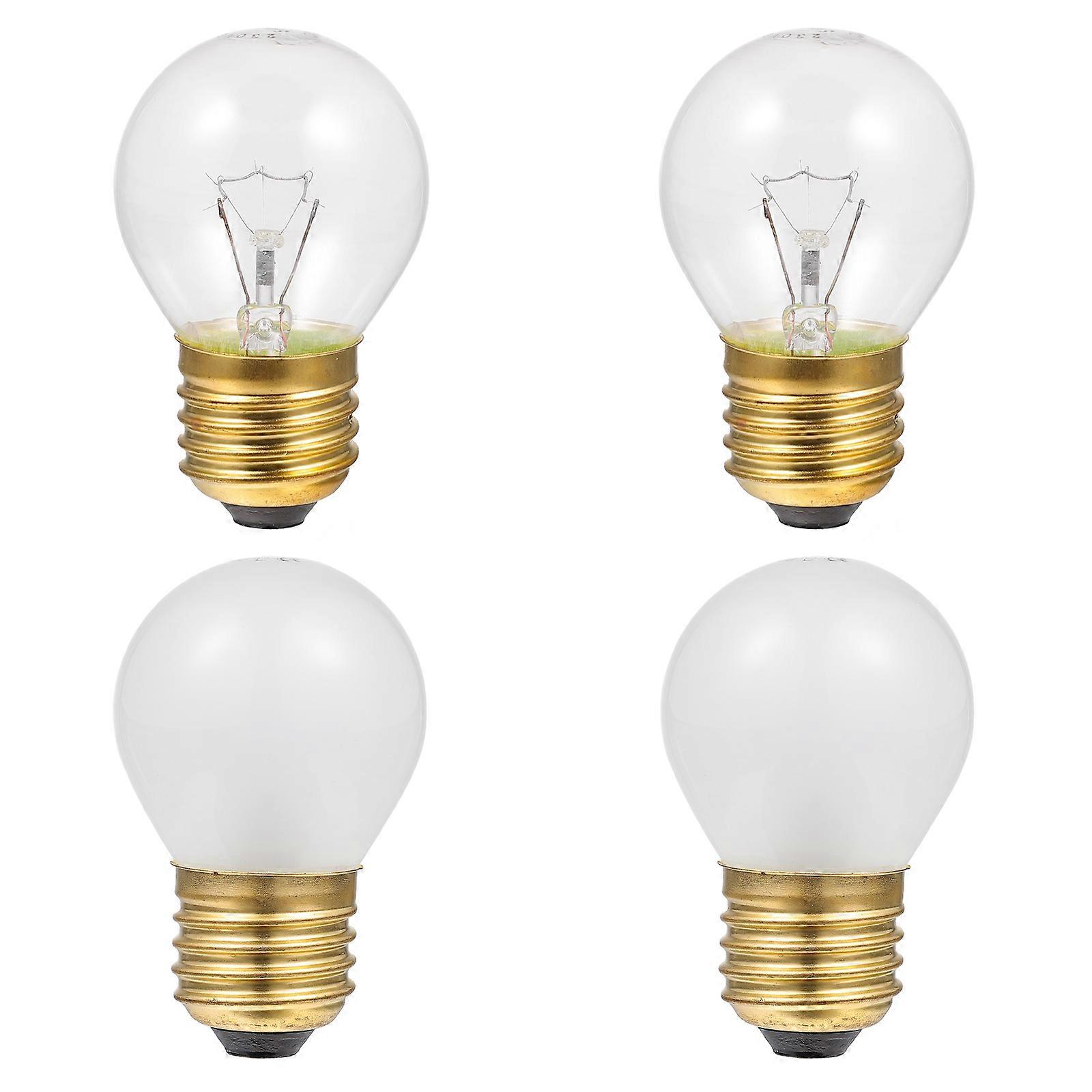 4PCS E27 Base Oven Bulb High Temperature Resistant Tungsten 40W Light Bulb