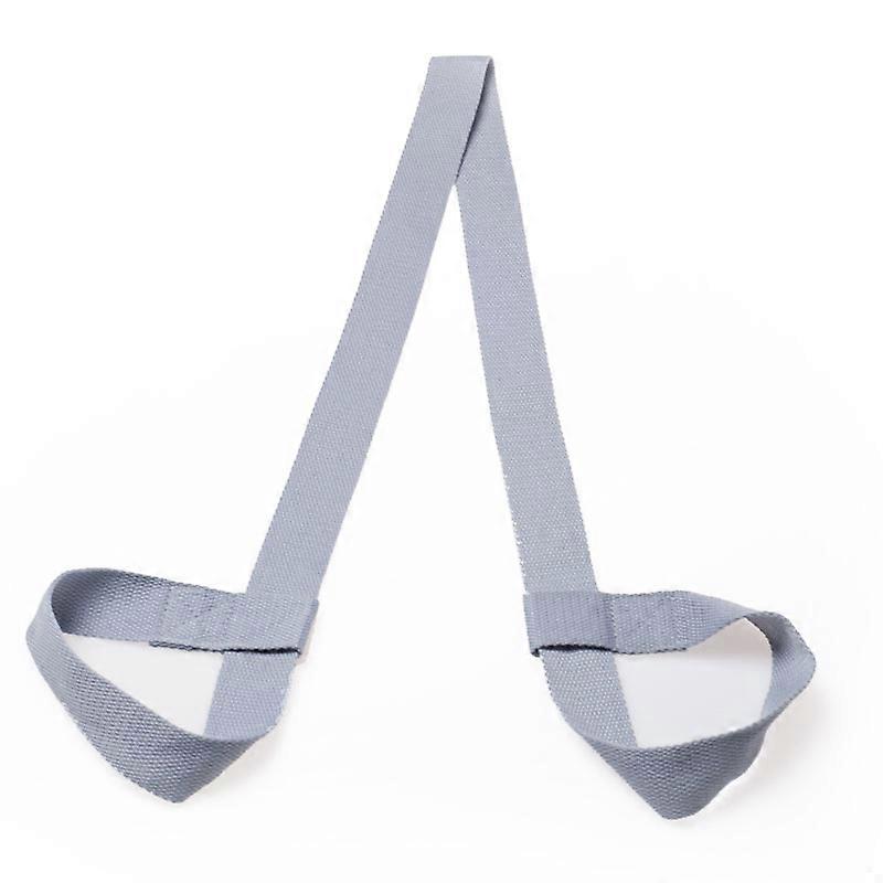 Cotton Yoga Mat Strap Sling with Adjustable Loops for All Mat Sizes (grey)