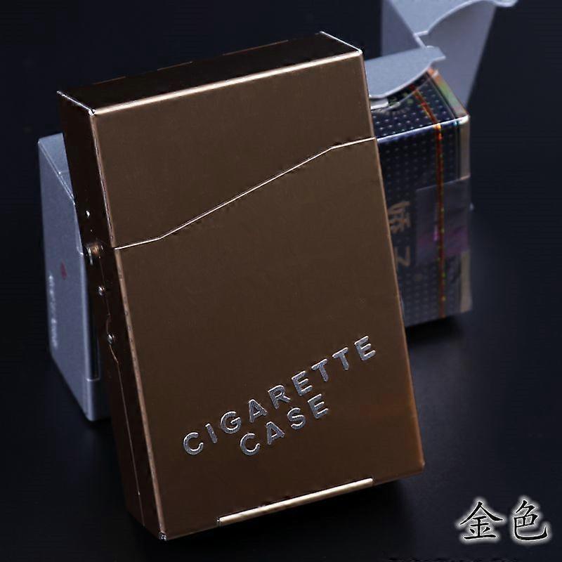 Cigarette Cases,20 Pieces Of Cigarette Box Moisture-Proof Anti-Pressure Whole Pack Of Cigarette Aluminum Alloy Ultra-Thin Hard Box Flip Magnet Cigaret