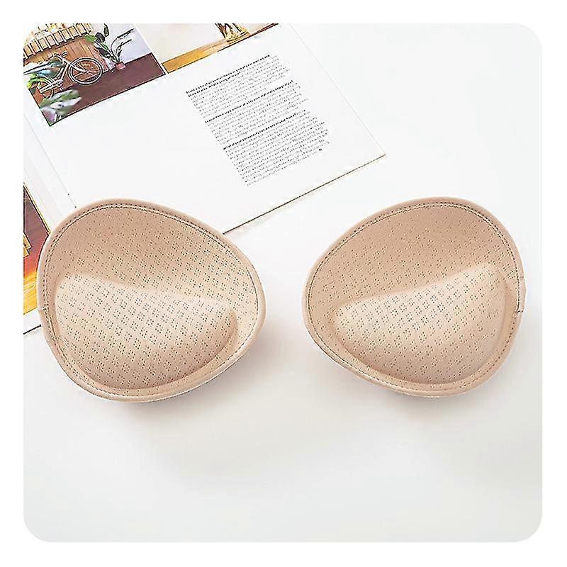 Thick Bra Pads Inserts Breast Enhancers Inserts Latex Bras Inserts Push Up Pads For Sports Bra Cups Swimsuit Bean Paste Color