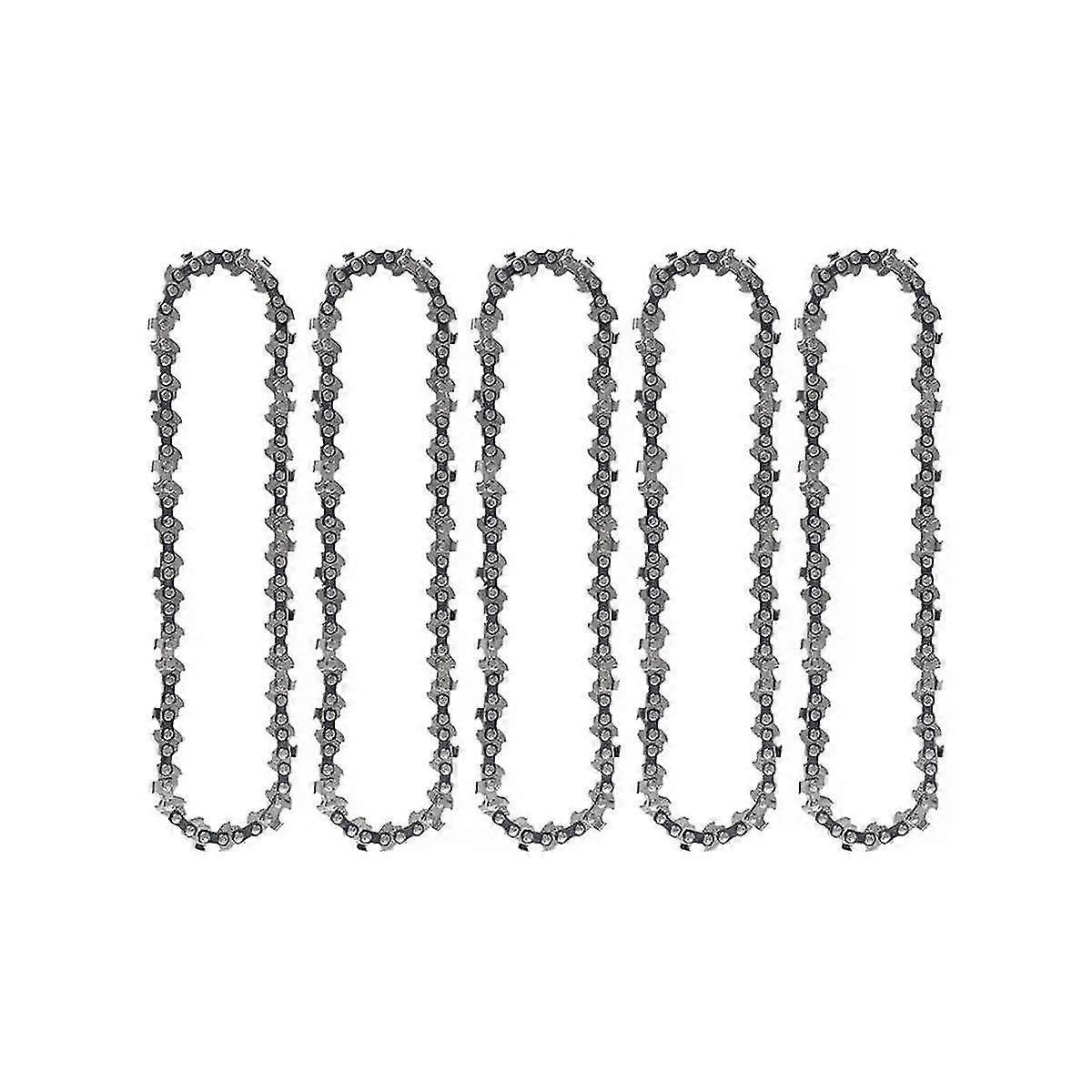 (5 Pack) 6 Inch Mini Chainsaw Chain Replacement For Cordless Electric Portable All 6 Inch Mini Chai