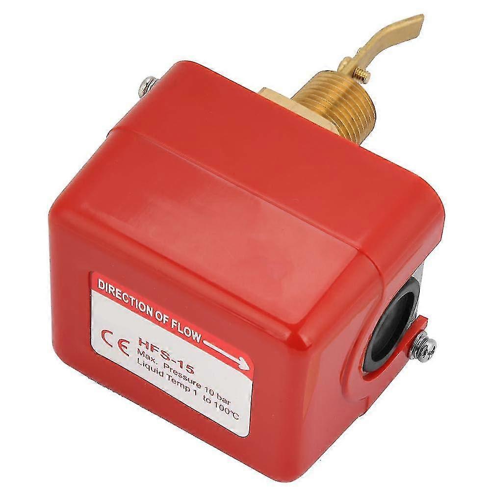 Water Flow Switch Cooling System Paddle Type Water Flow Control Switch (red) (1pcs)