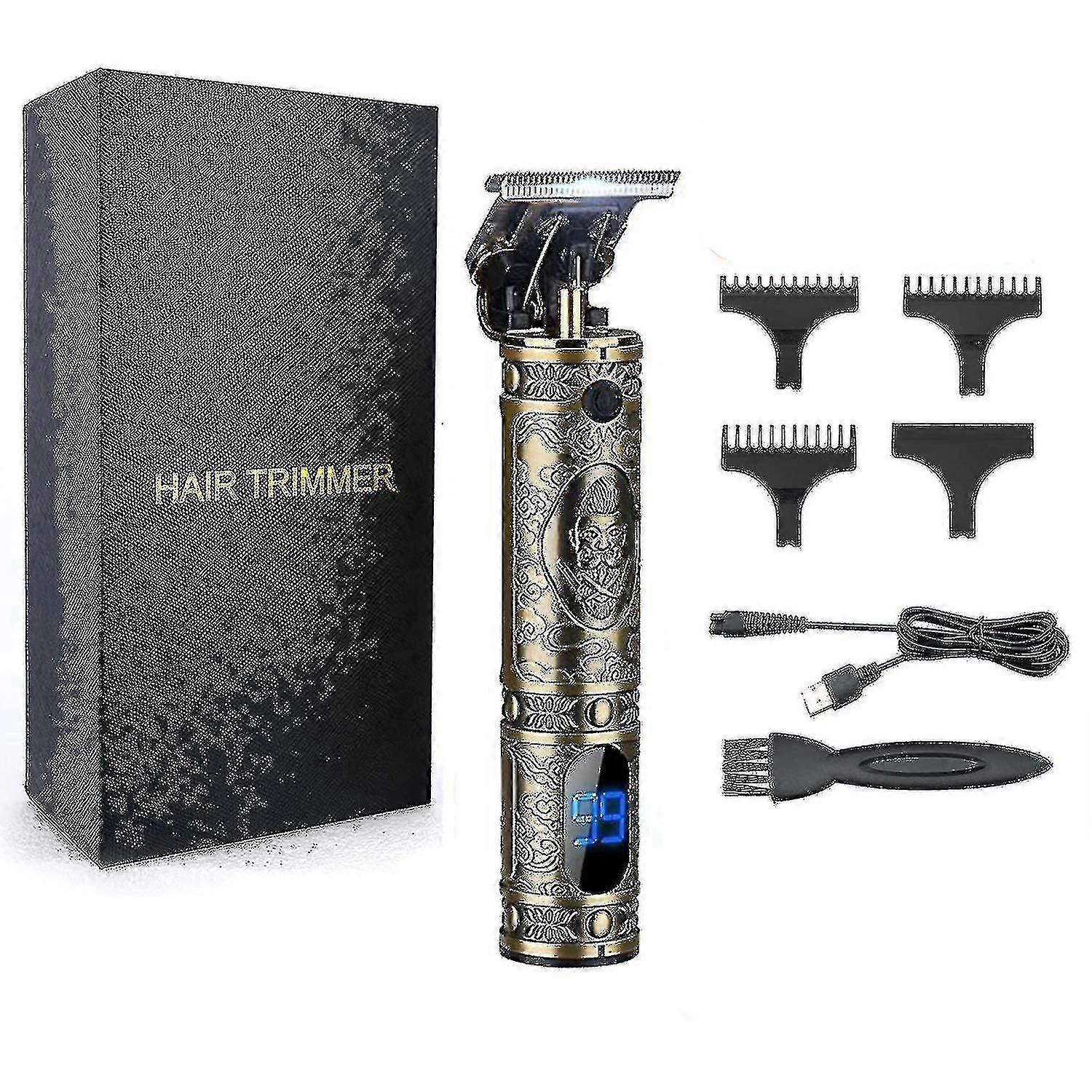 upgraded hair trimmer for men, zero gapped cordless clippers for hair