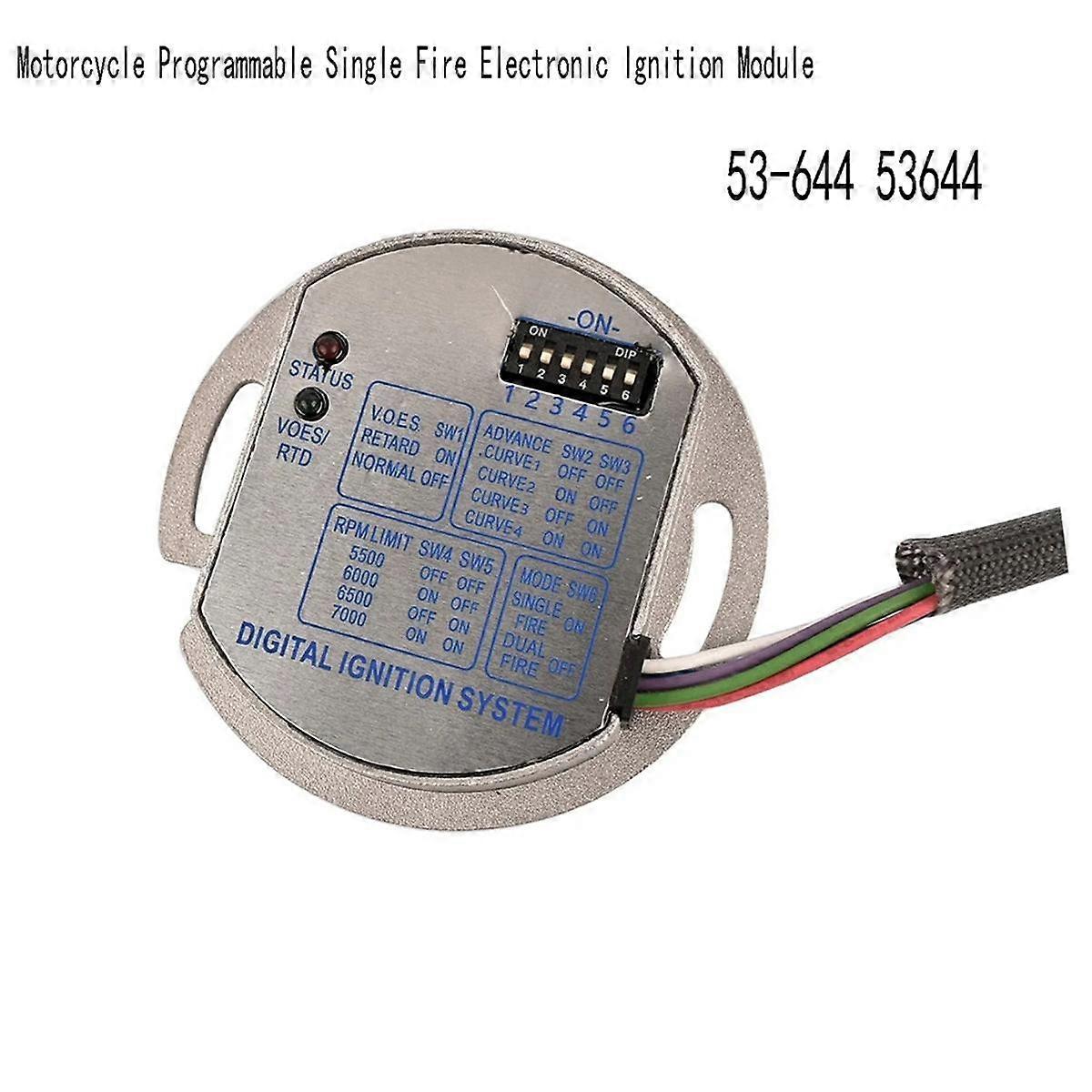 Motorcycle Power Module 53-644 Motorcycle Programmable Single Fire Electronic Ignition Module ...