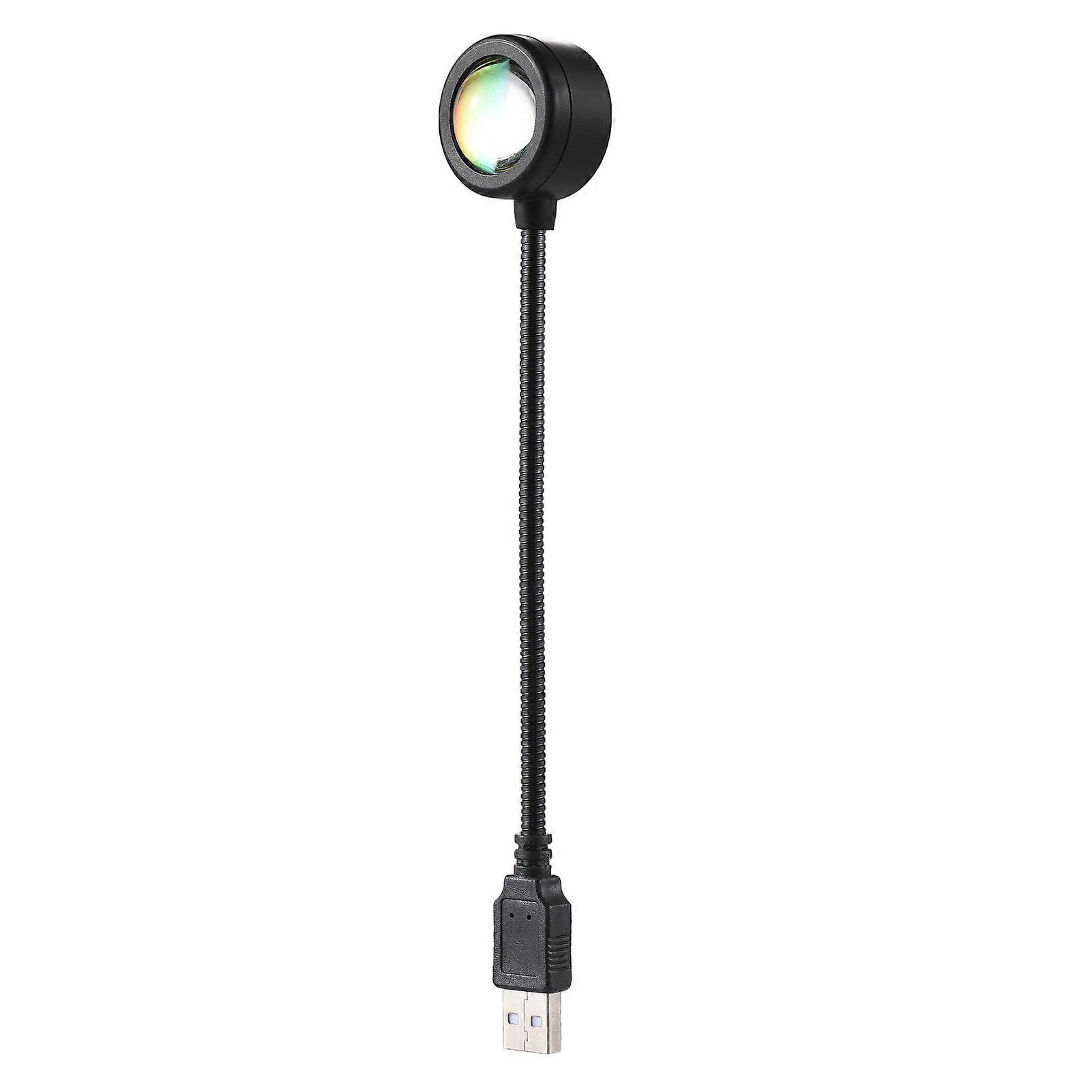 Sunset Lamp Colorful Light Projector LED Light Sunset Lamp Projector 360Rotatable with USB Socket for Christmas Decorations Photography/Party/Bedroom/