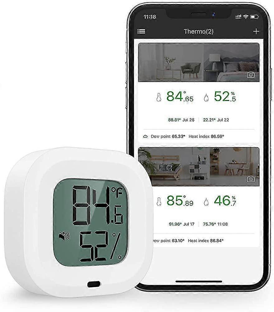 Bluetooth Thermometer Hygrometer, Indoor Thermometer, Wireless Accurate Humidity
