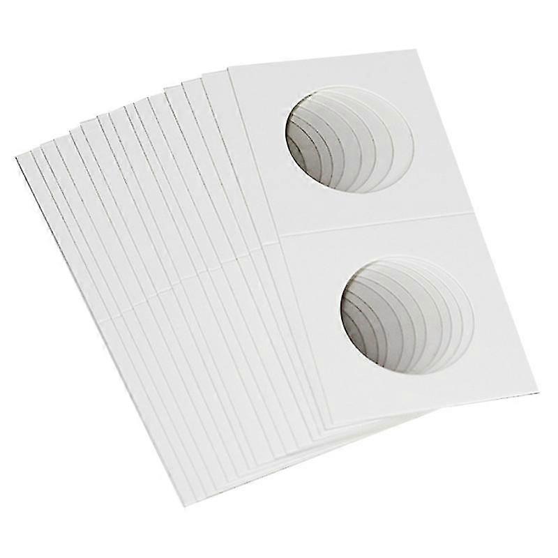 50pcs Square Cardboard Coin Holders Coin Supplies Coin Album Collection Lighthouse Stamp Coin Holde
