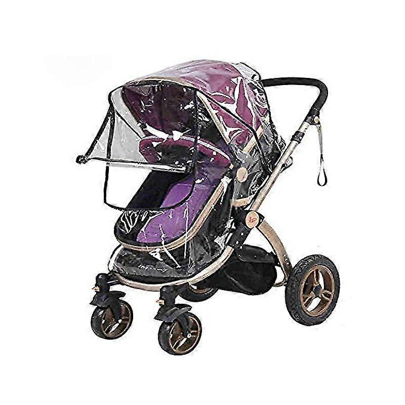 2 Piece Rain Cover For Prams Universal Rain Cover For Buggy Waterproof Wind Protection With Access Window