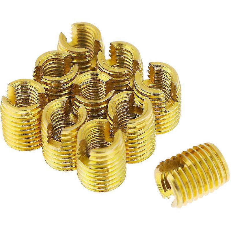 10pcs M8 x M5 self-tapping thread insert 302 slotted screw socket for thread repair