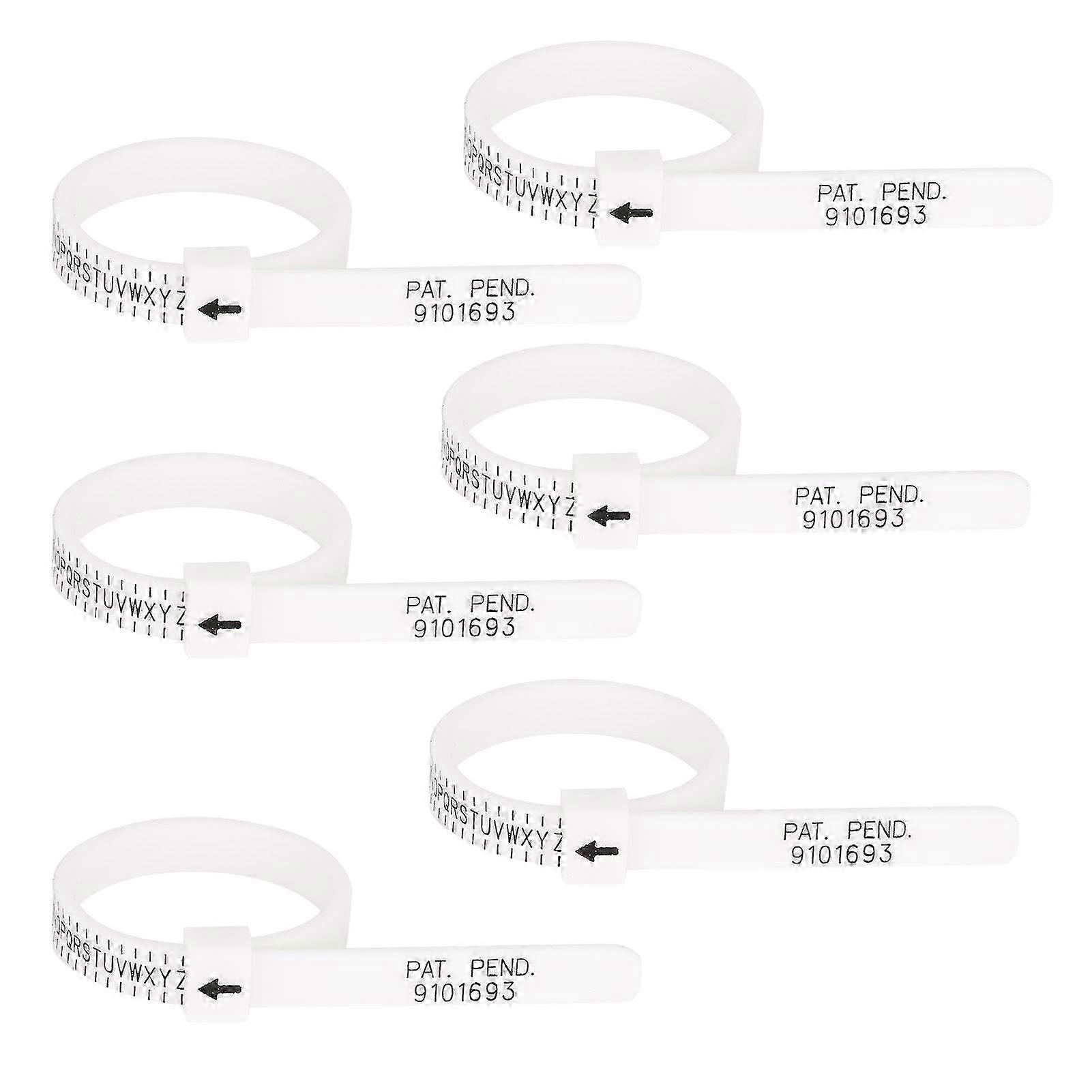 Finger Sizing Gauge 6pcs Measuring Tool Standard Scale for Jewellery Ring Making