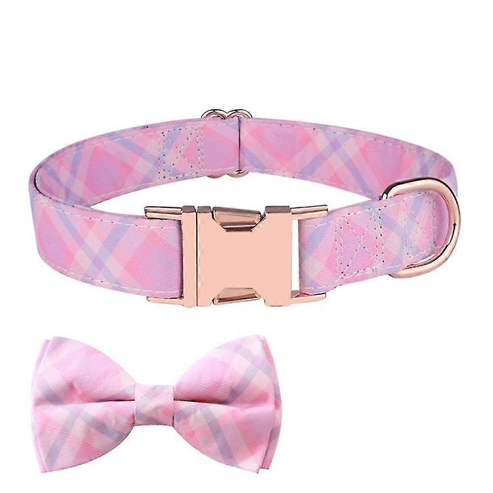 Softcomfy Bowtie Dog Collar, Adjustable Pet Gift Collars For Small Medium Large Dogs