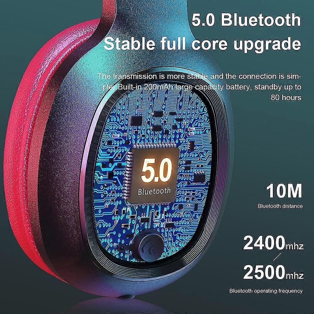 Bluetooth 5.0 Fashion Design Music Bluetooth Headphone - Trendy Style without Compromising Sound Quality
