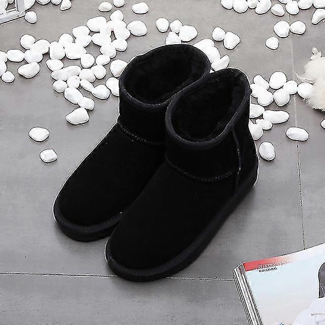 Nova chegada couro genuíno Austrália clássico mulheres botas de neve mulheres vaca couro botas de inverno plus size