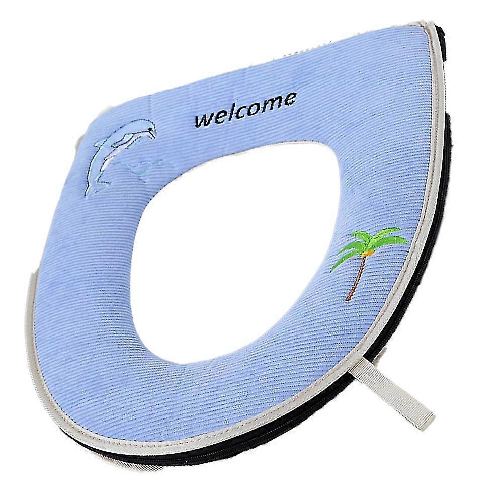 Toalettsitsmatta, Badrum Mjuk Vadderad Varm Tyg Toalettsitsmatta