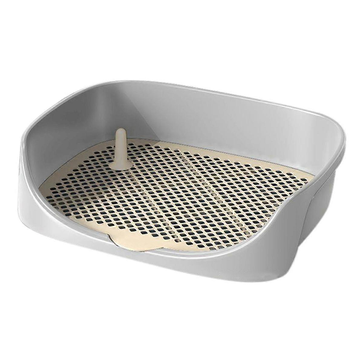 Training Pad Holder - Indoor Puppy Potty Tray with Mesh Grids for Clean Paws & Floors B