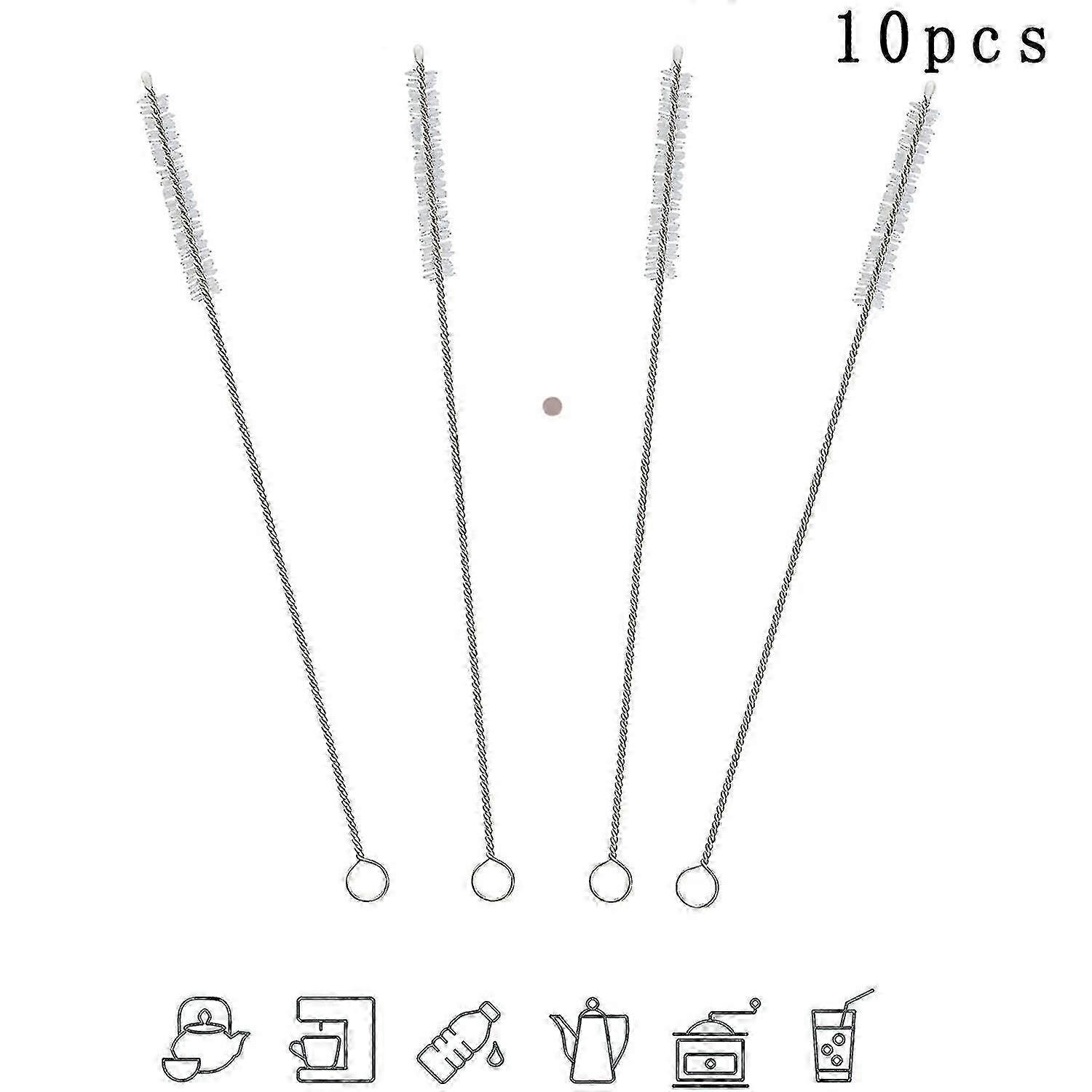 10pcs Cleaning Brush For Fully Automatic Machines,straw Brush