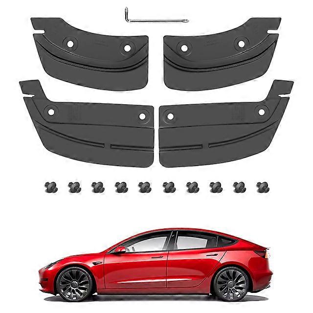 Mud Flaps Splash Guards for Tesla Model 3/Y 2017-2023 No Need to Drill Holes Vehicle Protector Mudflaps Model Y/3 Accessories