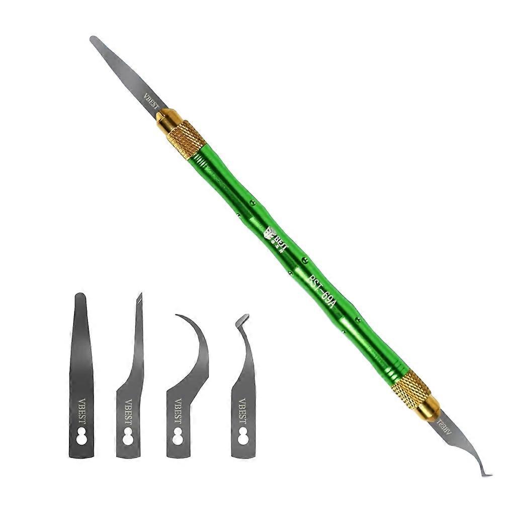 4 In 1 Blade CPU NAND IC Chip Glue Remover Untra Thin Edge Scrapper for Phone