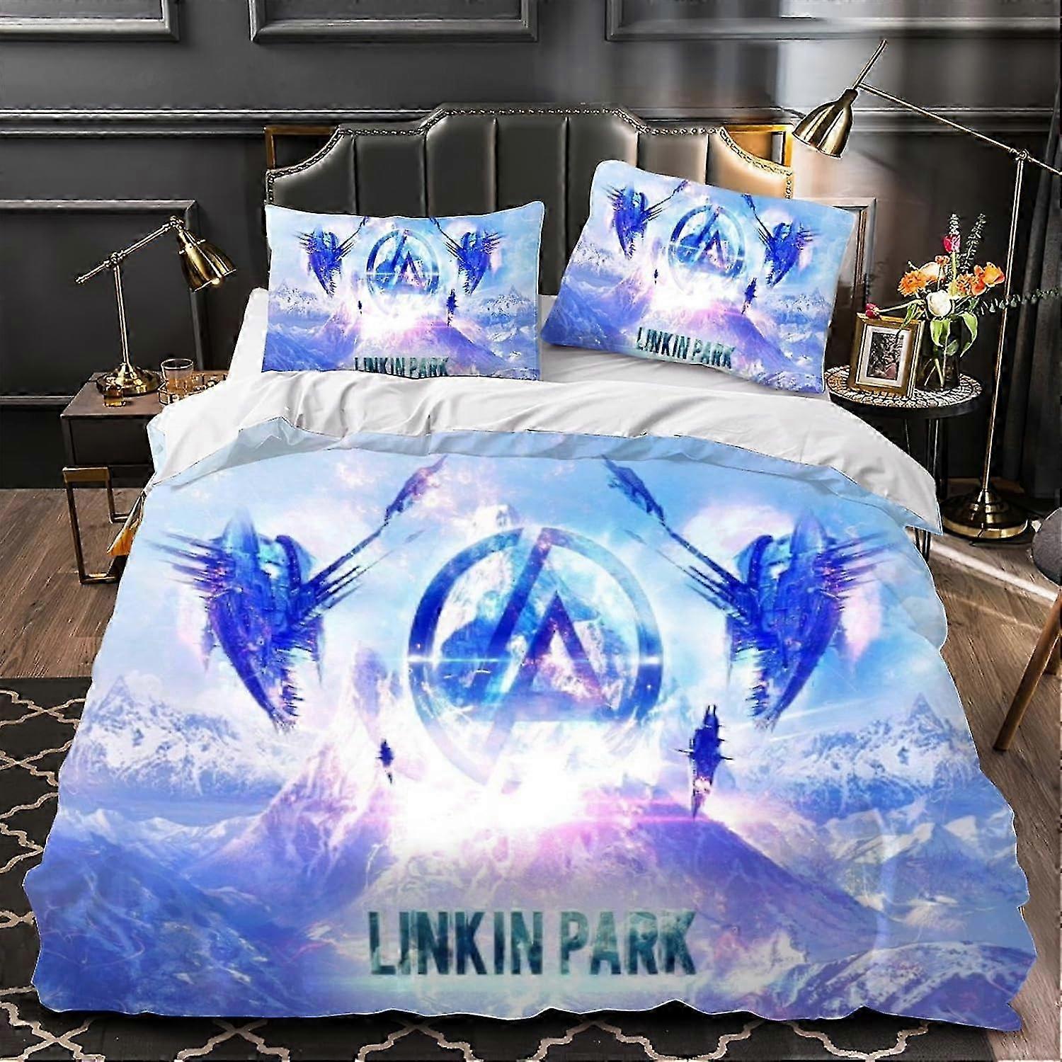 J908 Lakan Vertigo 3D-tryckt påslakan set 3 stycken sängkläder mjuk mikrofiber med dragkedja stängning Örngott för tonåringar och vuxna lakan BBA