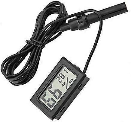 Digital Thermometer Hygrometer, Embedded Mini Thermometer with External Probe