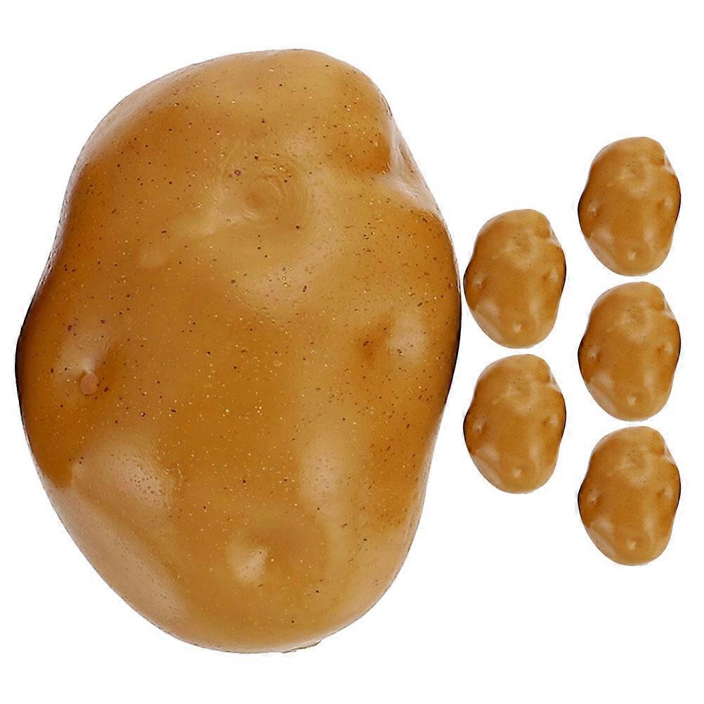 6pcs Potato Models Vegetable Models Vegetable Props Decorative Photo Props
