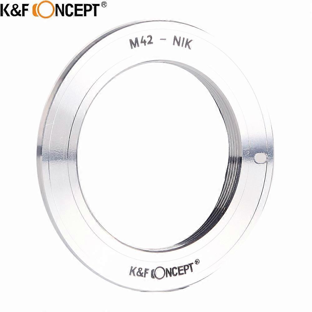 K&F CONCEPT Camera Lens Mount Adapter Ring for M42 Screw Mount Lens fit for Nikon Camera Body Full Manual Control