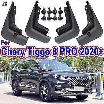 4 stk for Chery Tiggo 8 Pro Plus 2020 2023 Skvettskjermer Klaffer Sprutvakter Skjermer foran Tilbehør til bakhjul