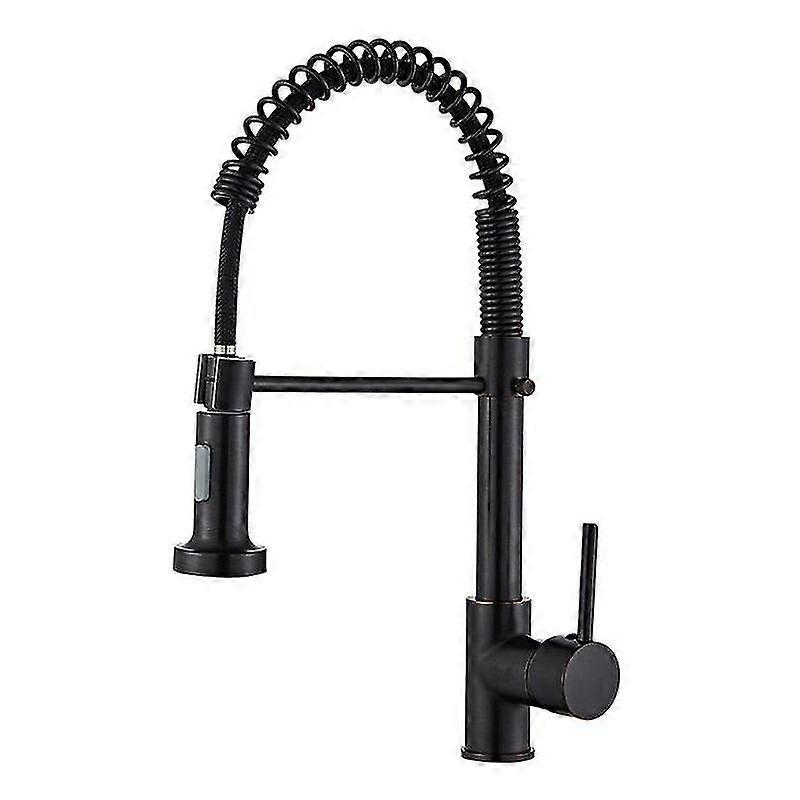 Kitchen mixer tap Matte black kitchen faucet with pull-out sprayer black - MXBC