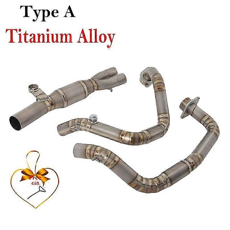 Exquisite exhaust pipeTitanium Alloy For SUZUKI GSX250R GSX250 DL250 2016 - 2022 Motorcycle Exhaust Escape Systems Modified Muffler Front Link Pipe