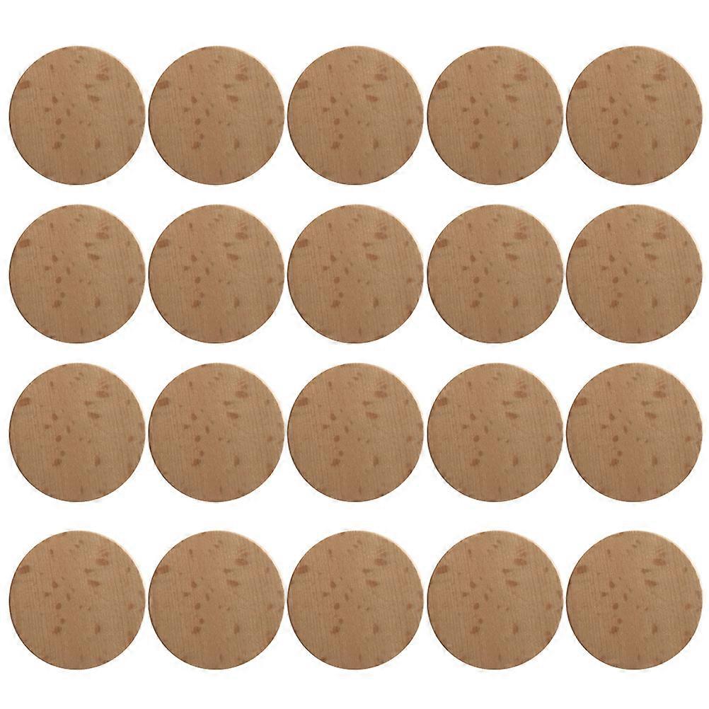 120 stuks Mini Labels Hout Plakjes Hobby Craft Onafgewerkte Hout Uitsparingen Cirkel Hout Uitsparingen