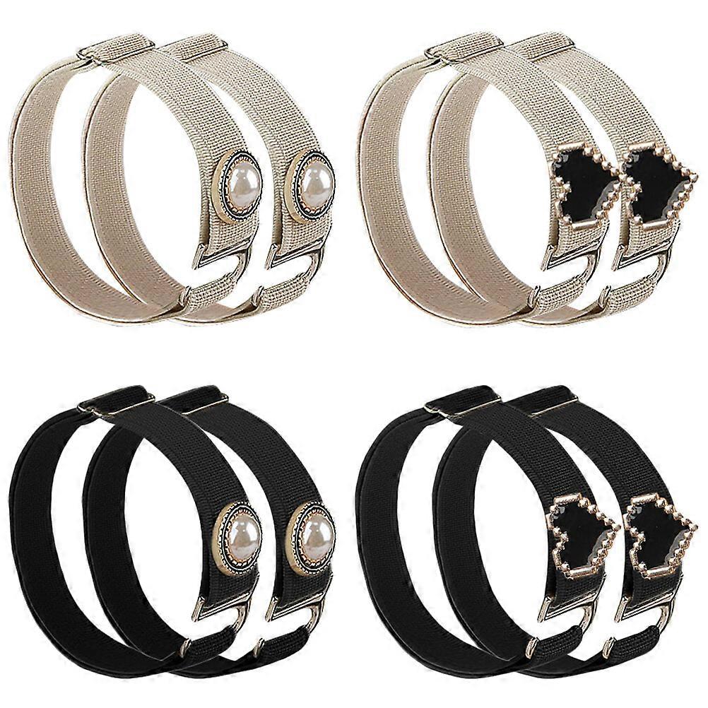 4 Pairs Shoe Straps Elegant Ankle Straps Replacement Elastic Shoe Straps for Heels