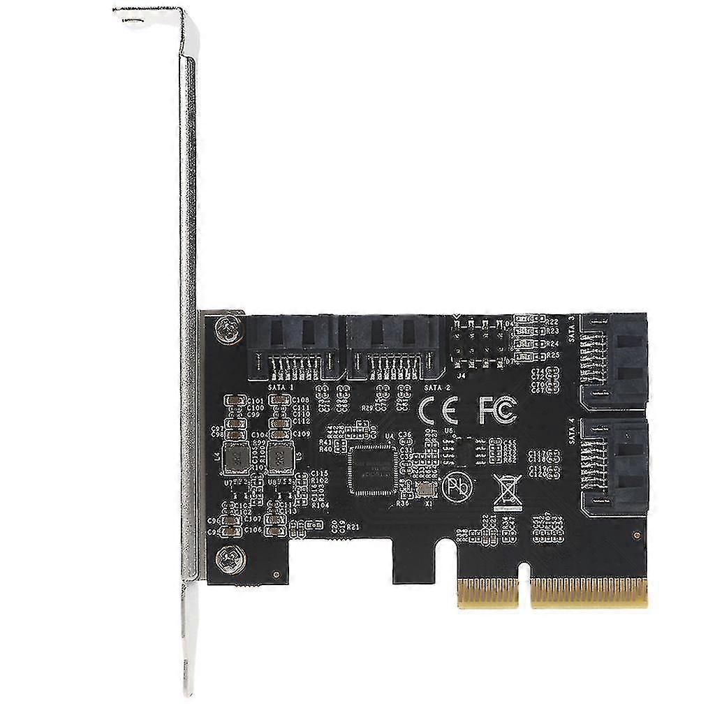4 Ports Pci Sata Controller Internal Expansion Card Pci-e To Sata 3.0 Adapter