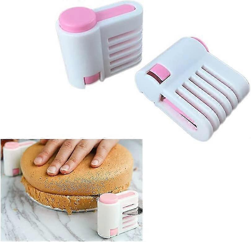 Cake Slicer,2 Pcs Slicer Cutter Portable Adjustable Cake Fixer Set Cake And Bread Cutter Toast Cake Cutter Adjustable Leveler Bread Slicer Cake For Ca
