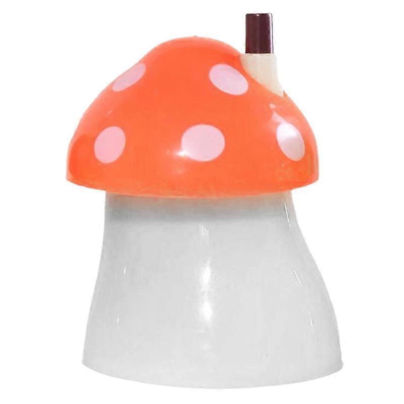 Cute Automatic Toothpick Box Large Capacity Press Type Decorative Dust-proof Mushroom Shaped Toothpick Holder for Home Restaurant Living Room Qinhai