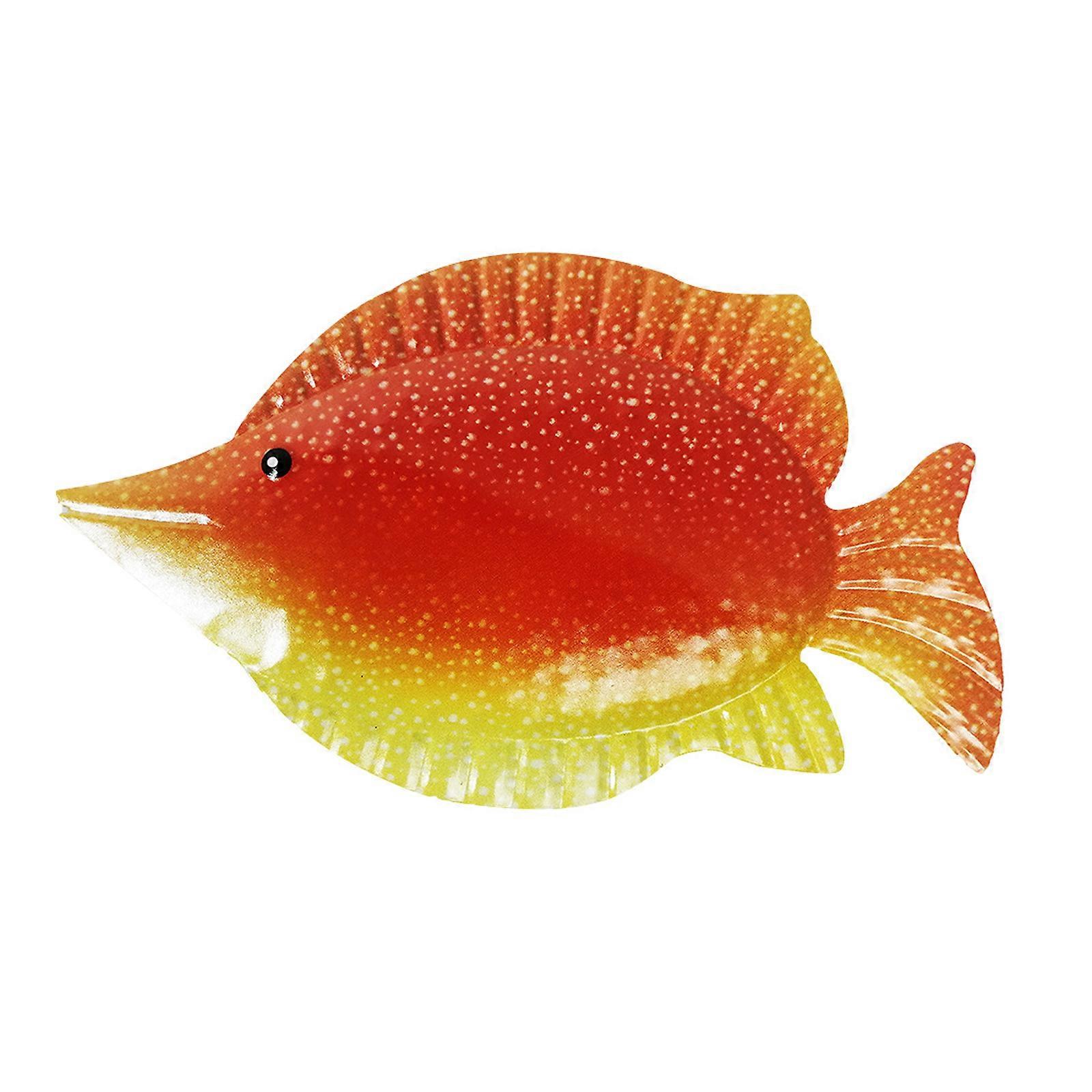 Iron Fish Ornaments Wall Sculpture Pendant 3D Stickers Hanging Craft Office Pool Home Art Decoration Garden Handicrafts