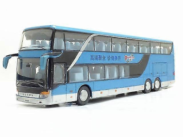 01:32 Høykvalitets legering dobbel dekk buss lyd lys metall helstøpt pullback simulering luksus sightseeing buss kjøretøy barn leker