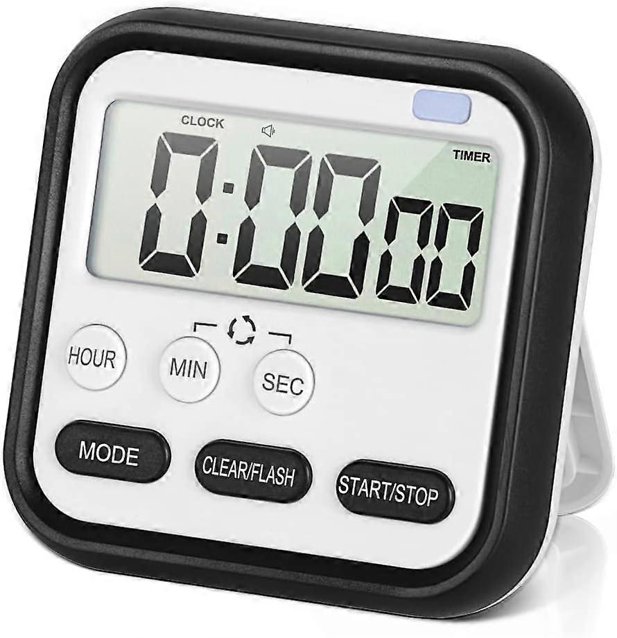 Digital Visual Timer 24-Hours Magnetic Clock Stopwatch Count-Up & Count Down Timer with Large LCD Screen Display Big Digits