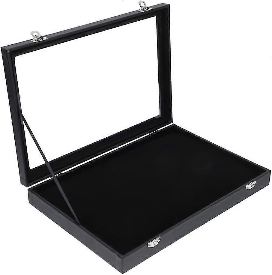 Vitrine à broches, boîte d’affichage de collection transparente avec insert, boîte de rangement de bijoux de support de collection pour épingle de ...