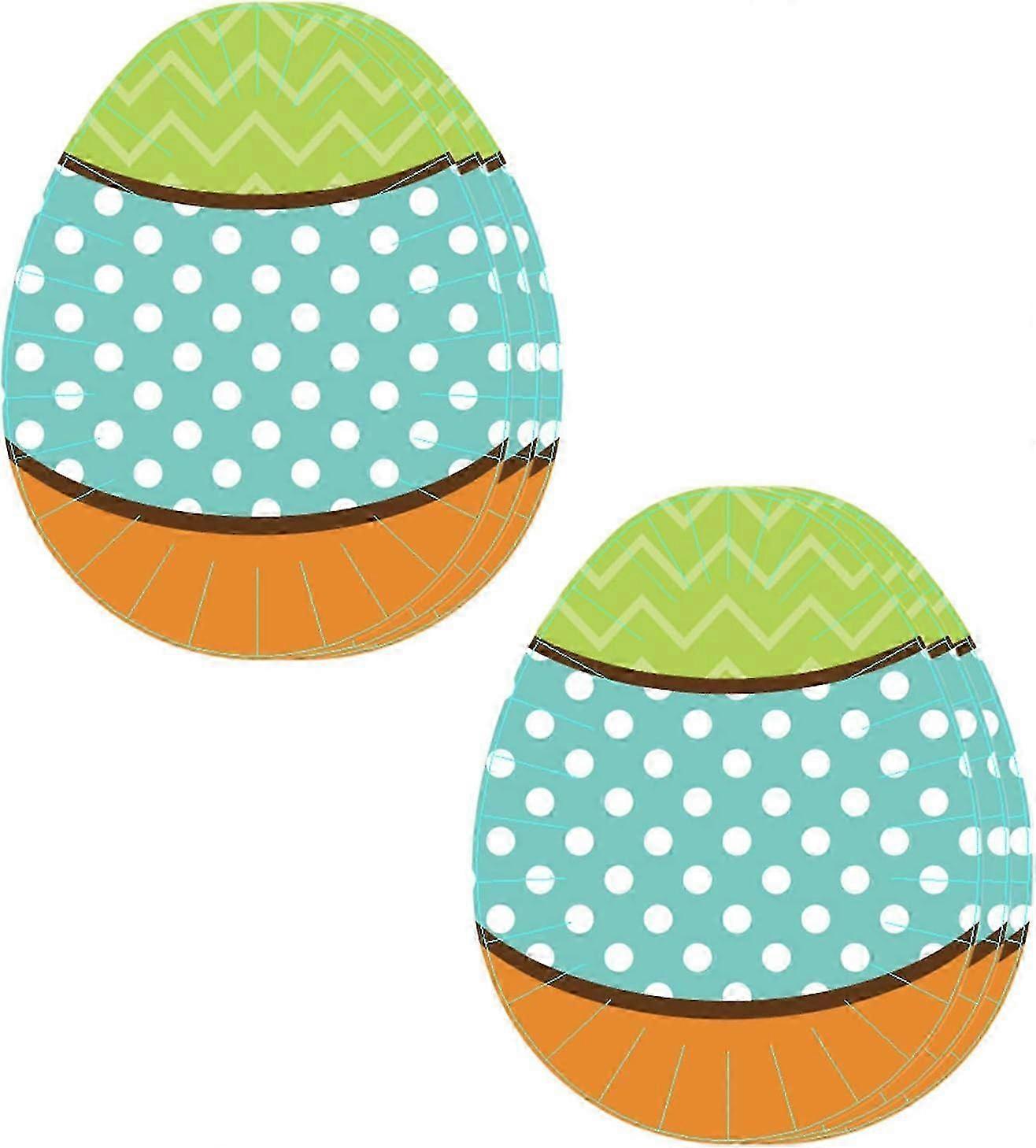 6 Pcs Easter Party Paper Plates with Pink Bunny Shape for Dessert