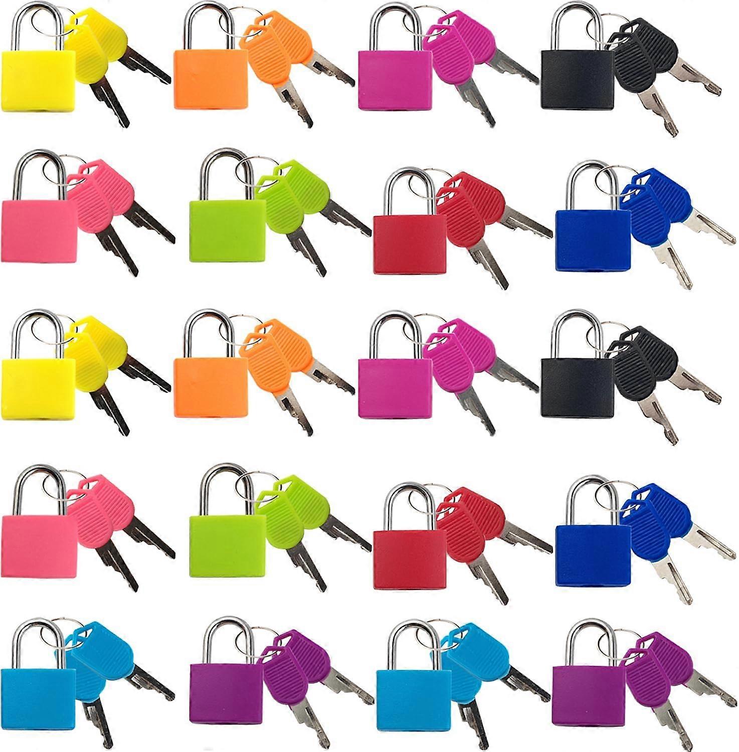 20PCS Mini Metal Suitcase Locks, Travel Padlocks for Luggage, Backpack, and Storage Boxes, Durable and Secure