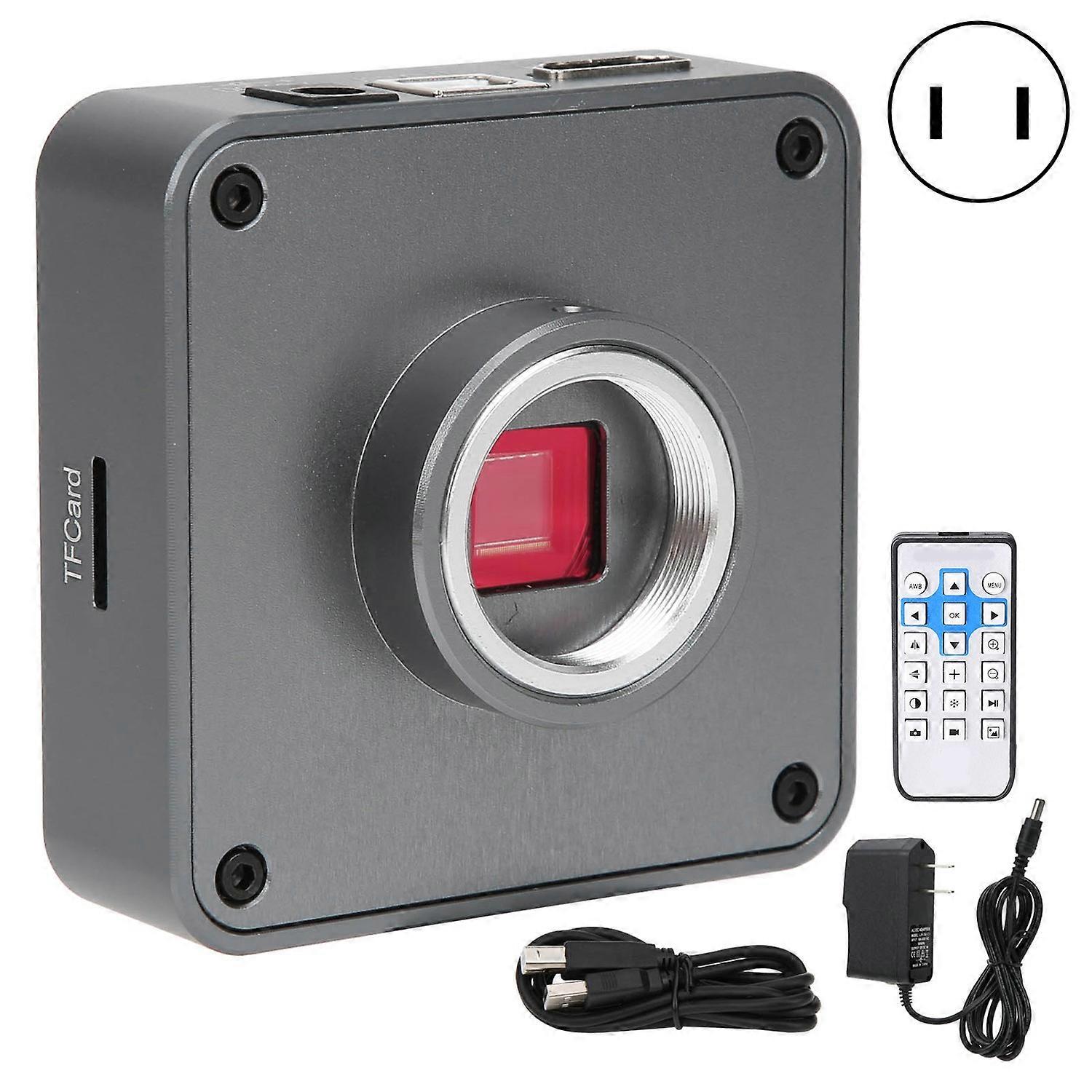 Microscope Camera 2K 48MP 1080P C-Mount Industrial HDMI USB for PCB Welding AC100-240V