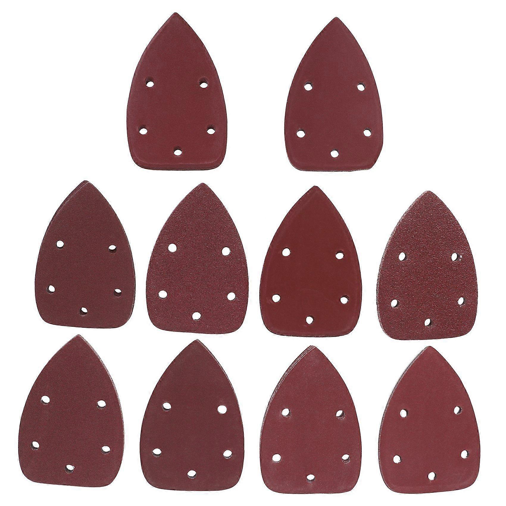50 Pieces Mouse Detail Sander Sandpaper Sanding Paper Hook and Loop Assorted 40/ 60/ 80/ 100/ 120/