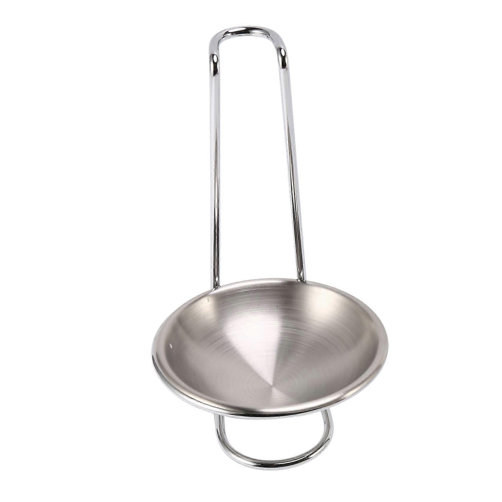 Stainless Steel Spoon Rest Holder,Long Handle Vertical Saving Soup Ladles Holders Ladle Rest Soup L