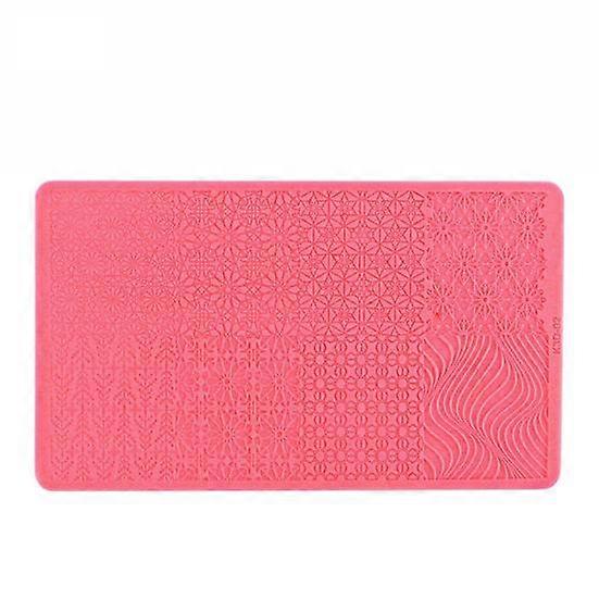 Nail Template Exquisite Practical Colorful Silicone Nail Stemping Plates for Girl