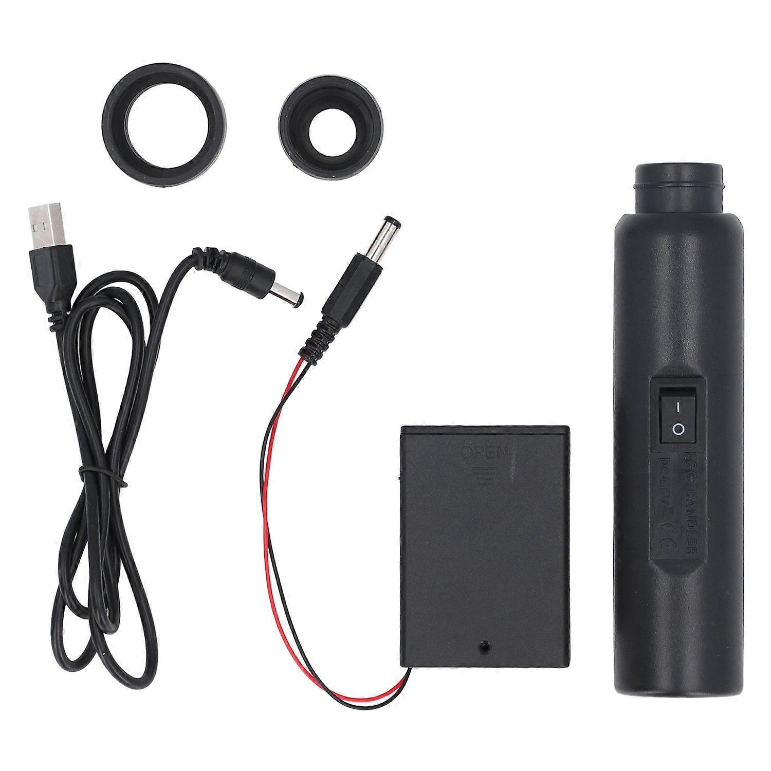 Egg Tester Light USB Rechargeable Bright LED Cool Light Egg Candler Tester for Egg Development Monit